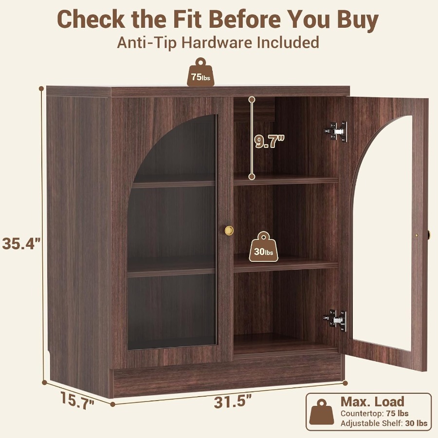 31.5 Sideboard Buffet Cabinet  - Storage 评论和价格
