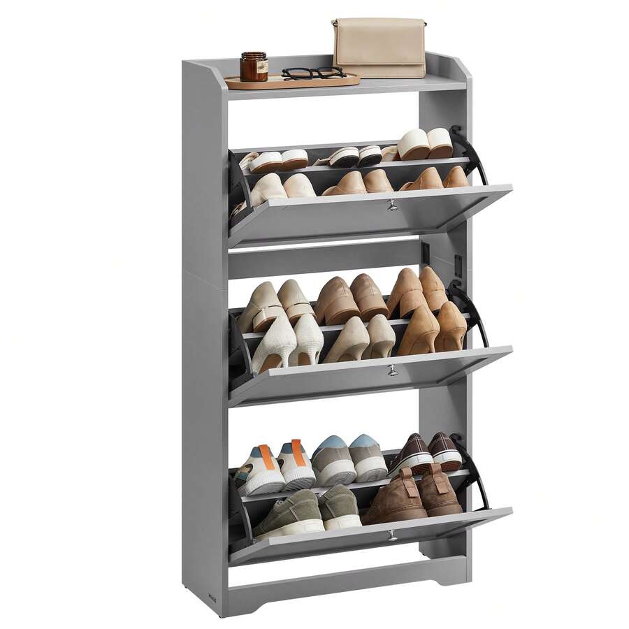 Shoe Cabinet With 3 Flip Drawe - Storage 评论和价格
