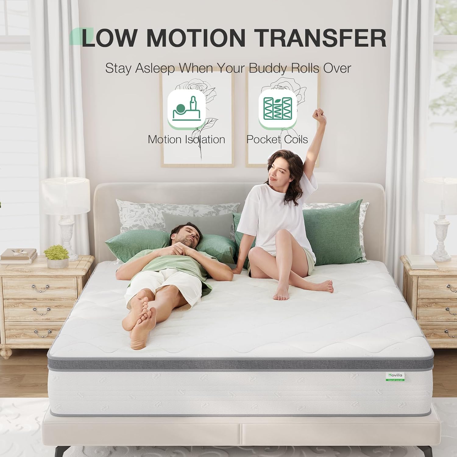 Queen Mattress 14 Inch, Hybrid - Memory Foam Mattress In A Box Queen 评论和价格