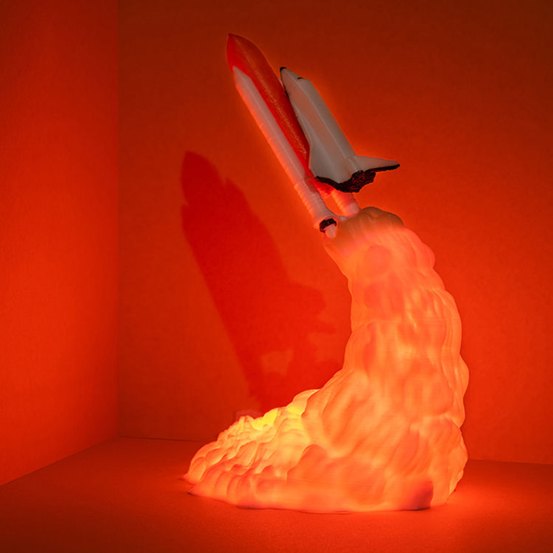 USB Rechargeable Space Shuttle - Floating Nightstand With Led Light 评论和价格