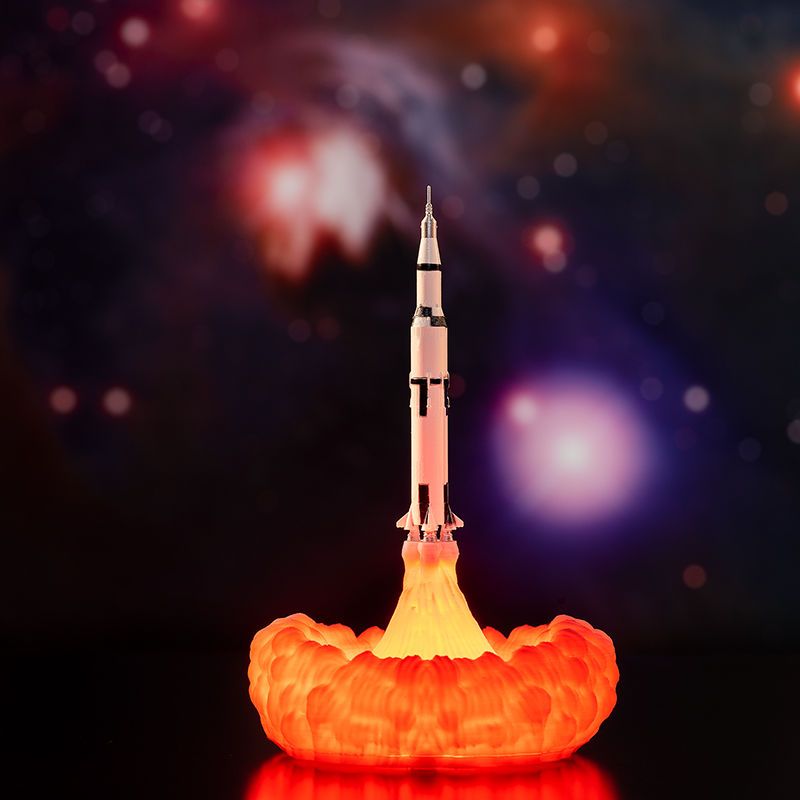 USB Rechargeable Space Shuttle - Floating Nightstand With Led Light 评论和价格