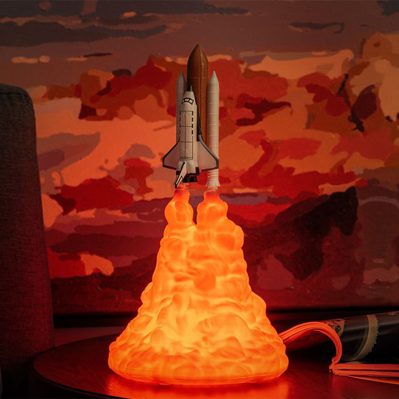 USB Rechargeable Space Shuttle - Floating Nightstand With Led Light 评论和价格