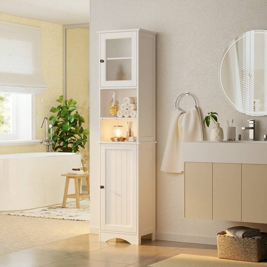 Bathroom Cabinet With Two-Way  - Storage 评论和价格